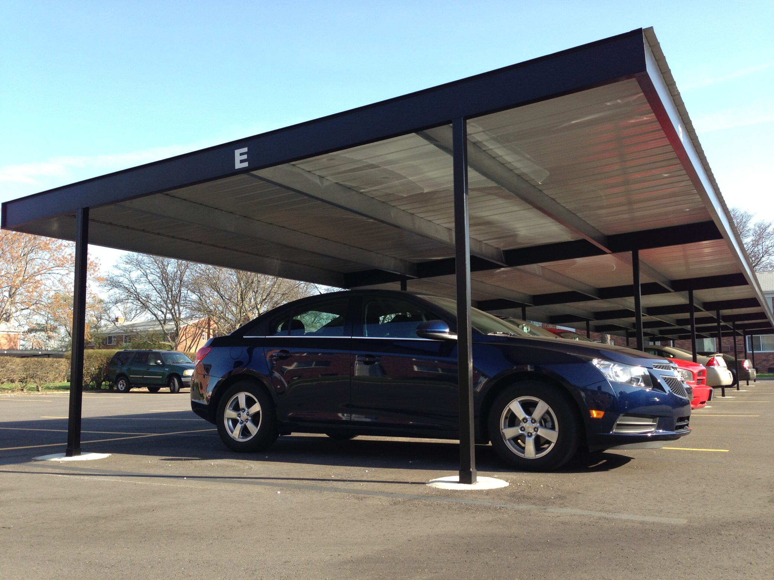 Flat Top 3 Photo of a commercial carport